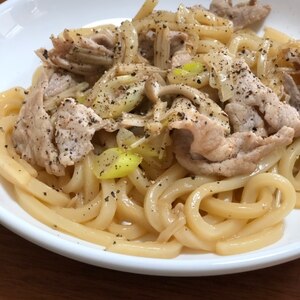 ちゃちゃっと、ネギ豚 焼きうどん